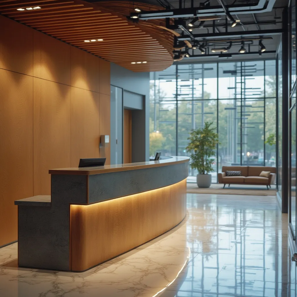Modern irodai recepció